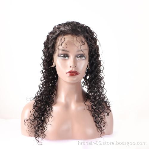 hair extension cuticle aligned Brazilian human hair customized colors jerry curly 13x4 lace front wig